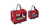 ALEKO PBCRED Heavy Duty Collapsible Pet Carrier Bag, Red (Choose your size)