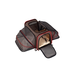 Heavy Duty Expandable Pet Carrier - Large - Brown