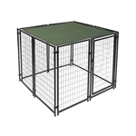 ALEKO 5 X 15 Feet Dog Kennel Shade Cover with Aluminum Grommets, Dark Green