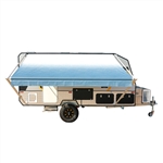 Retractable RV/Patio Awning - 16 x 8 Feet - Blue Fade - ALEKO