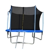 Trampoline with Safety Net and Ladder - 10 Feet - Black and Blue - ALEKO