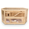 Deluxe Cedar Wood 3-Tier Hamster Cage - ALEKO