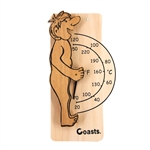 Wall Mounted Sauna Thermometer made from Finnish Pine Wood in Fahrenheit/Celsius - ALEKO