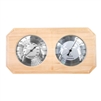 Wall-Mounted Pine Wood Thermometer and Hygrometer - ALEKO