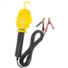 Incandescent Work Light with Non Metallic Guard and Battery Clips - 20 Foot Cord - Yellow