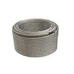 ALEKO&reg; WR1/4G7X19F250 1/4 Inch 7X19 Galvanized Aircraft Steel Wire Cable 250 Feet