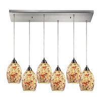 ELK Lighting Avalon 6 Light Pendant In Satin Nickel - 73011-6RC