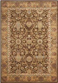 Kathy Ireland Lumiere "Stateroom" Espresso Area Rug