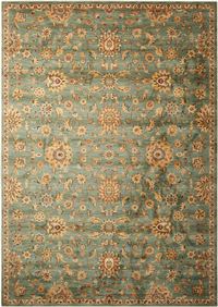 Kathy Ireland Ancient Times "Ancient Treasures" Teal Area Rug