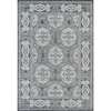 Alexandria Grey-Blue Bordered Runner Rug 1'6"x10'3"