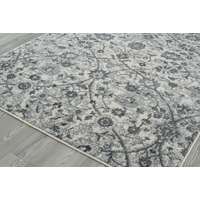 Alexandria Light Blue Floral Runner Rug 2'x6'