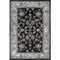 Alexandria Black Bordered Rectangular Area Rug 7'9"x9'9"