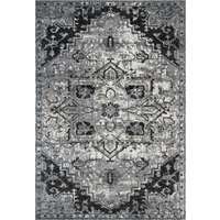 Alexandria Dark Gray Medallion Rectangular Accent Rug 2'x3'