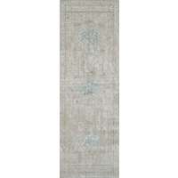 Cambridge Aqua Medallion Runner Rug 2'6"x8'