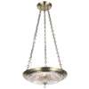 Crystorama Celina 3 Light Antique Brass Mini Chandelier