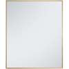 Metal Frame Rectangle Mirror 30"