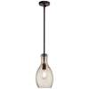 Everly 1-LT Pendant with Champagne Glass