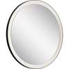 Ryame Round Lighted Mirror Black