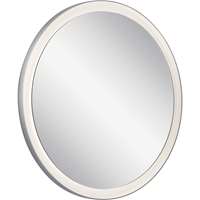 Ryame Round Lighted Mirror Silver