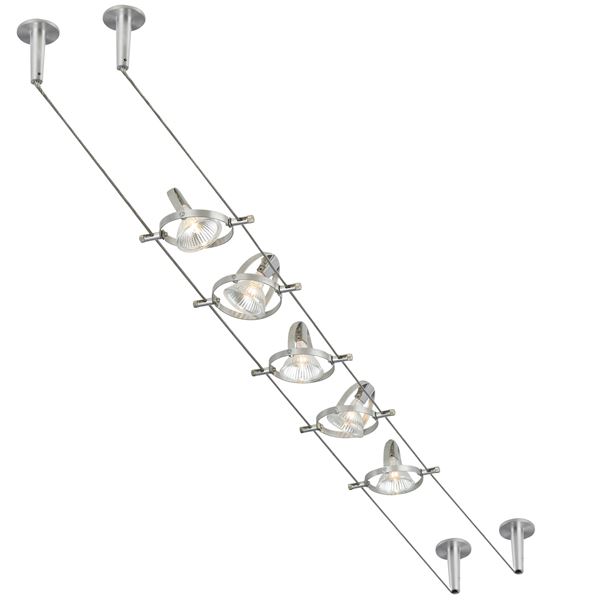Tiella 800CBL5PN 20' Accent Electronic Track Lighting Kit 2-Pack