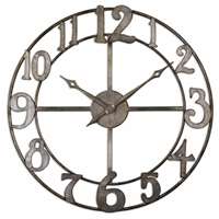 Uttermost Delevan 32" Metal Wall Clock