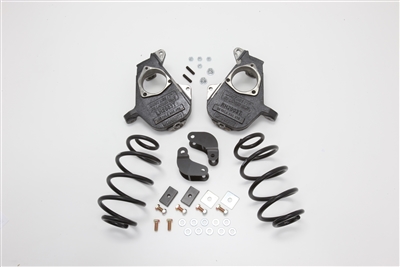 2001 - 2006 Chevy/GMC Tahoe, Yukon, Escalade, Denali, ESV, EXT, Suburban, Avalance 1/2 Ton Drop kit, 2" Front and 3" Rear 2003A23DLD  (01-06 AVALANCHE 2/3" DELUXE, LD SHOCKS, NO BILSTEIN, 1 BOX)