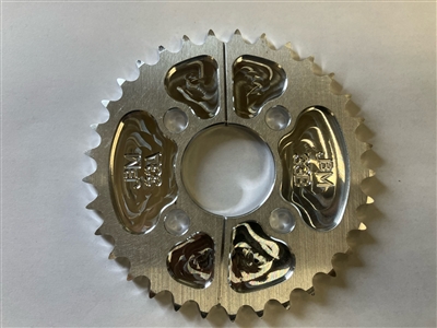 33 axle gear sprocket split hub 2 pcs #40 chain