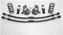 34002 2007-2013 Quad Silverado 3/5" Lowering Kit w/SPINDLES,COILS,LEAFS, BUMP STOPS, & SHACKLES