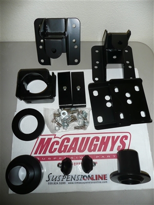 2007-13 GM Silverado (1/2 ton) (2WD, ALL CABS) 2/4" w/ADJ. STRUT RINGS,FLIP KIT,ADJ. REAR HANGERS)