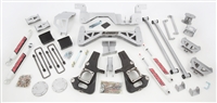 2002-10 GM 3500 Dually Only Truck (4WD) 7" Lift Kit (silver powder-coat) w/ front & rear shocks