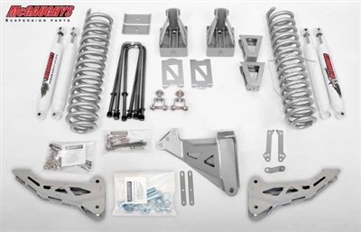 McGaughy's Ford F-350 Lift Kit 2005-07 4WD 8" Lift  - Phase 1 (Silver Powder Coat)