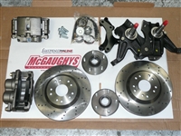 1963-70 C-10,13" Front Disc Kit w/2.5" Spindles**cross drilled** (5 on 5") (must use 17"+ rims)