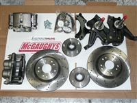 1963-70 C-10,13" Front Disc Kit w/2.5" Spindles **cross drilled** (5 on 4.75") (must use 17"+ rims)