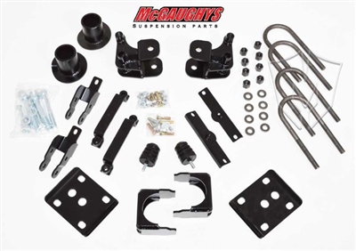 McGaughy's 2015-2017 Ford F150 2WD 2/4" Lowering Kit, Coil Relocators, Flip kit, lift hanger, shock extenders, carrier bearing relocator