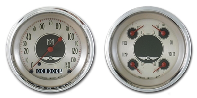 All American Nickel 3 3/8" SPEEDO, QUAD (fuel 240-33ohm)