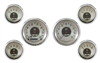 All American Nickel 5" SPEEDO, TACH, 4- 2 1/8" GAUGES (fuel 240-33ohm) *