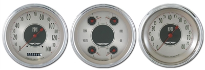 All American Nickel 5" SPEEDO, QUAD(fuel 240-33ohm), TACH *