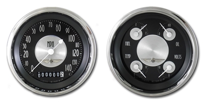 All American Tradition 3 3/8" SPEEDO, QUAD (fuel 240-33ohm)