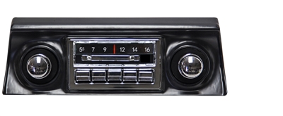 1972-1976 Chevy Corvette 300 watt Slidebar AM FM Car Stereo/Radio with Period Correct Knobs + 32 pin iPod Docking Cable