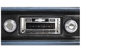 1970-1972 Chevrolet Impala USA-630 II High Power 300 watt AM FM Car Stereo/Radio with AUX Input, USB Input, iPod Docking Cable. No modifications to original dash required.