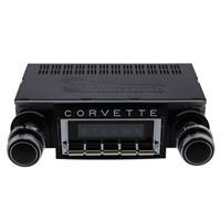 1968-1976 Chevrolet Corvette 300 watt USA-740 AM FM Car Stereo/Radio with built-in Bluetooth, AUX Inputs, Color Change LCD Digital Display
