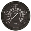 Chevy Car 1949-50 Black "ClassicLine" Six-Instrument (Speedometer, Tachometer, Fuel [0-30 ohm], Temperature, Voltage, and Oil) Package.