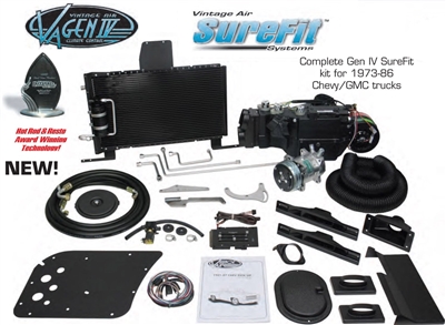 Vintage Air Gen IV SureFit Complete System Kit 1973, 1974, 1975, 1976, 1977, 1978, 1979, 1980 Chevy / GMC Pickup Truck with Factory AC