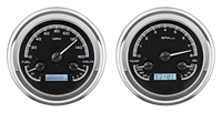 Dakota Digital 47 48 49 50 51 52 53 Chevy GMC Truck Analog Dash Gauge Black Alloy White VHX-47C-PU-K-W