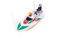 Mini Micro RC Speed Boat, White