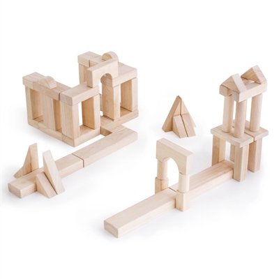 Guidecraft Unit Blocks Set B â€“ 56 Piece Set