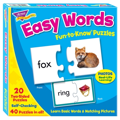 Easy Words-Educational Puzzle for kids