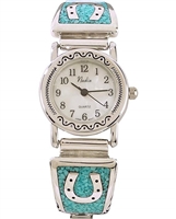 Silver Legends Women's Turquoise Horseshoe Watch Turquoise One Size
