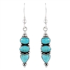 Turquoise Earrings 925 Sterling Silver & Genuine Turquoise