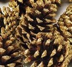 Tipped Cones Gold Sparkle